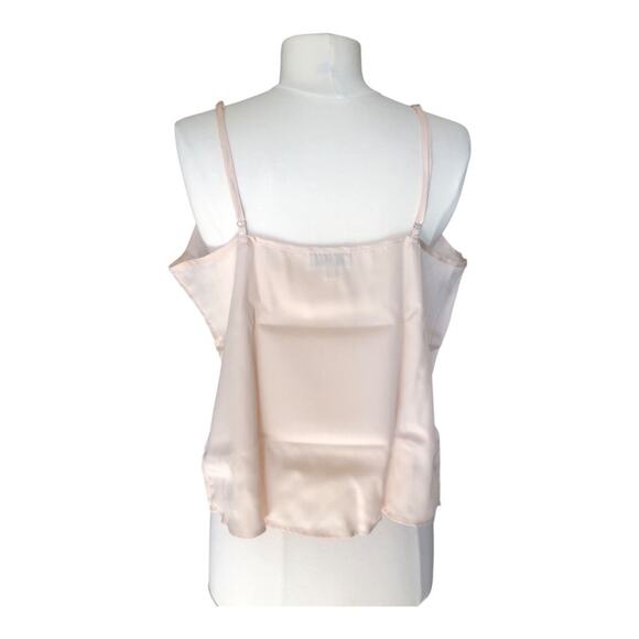 Ettitude NIB Silky Soft CleanBamboo™ Sateen Cami Oat Peachy Cream Large - Picture 6 of 16